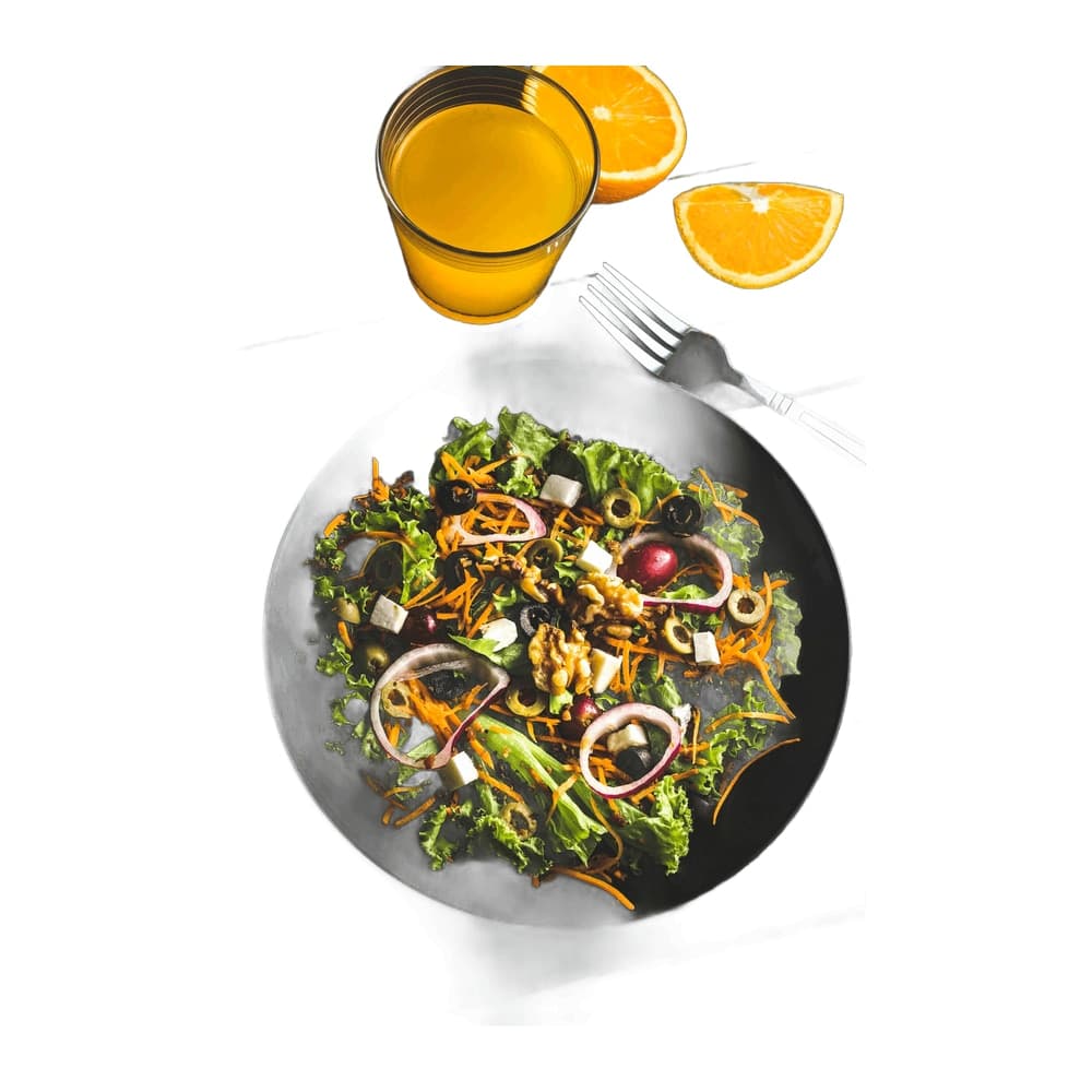 Mediterranean Chickpea Bowl with hummus, feta and couscous